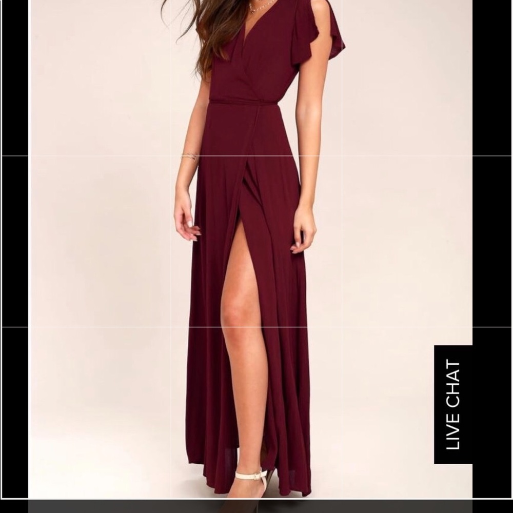 Lulu’s maxi wrap dress